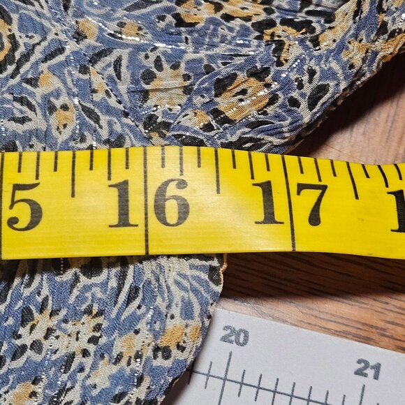 Anthropologie Women's Kira Off-Shoulder Blue Dress Cottage core Romantic Boho 8 - Picture 12 of 16